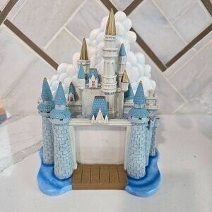 Cinderella Castle Walt Disney World Ceramic picture frame With Golden Spires & B